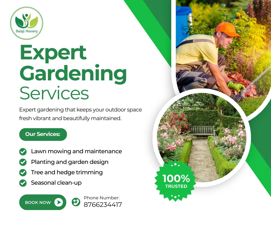 Gardening Services in Delhi with Mali on Rent