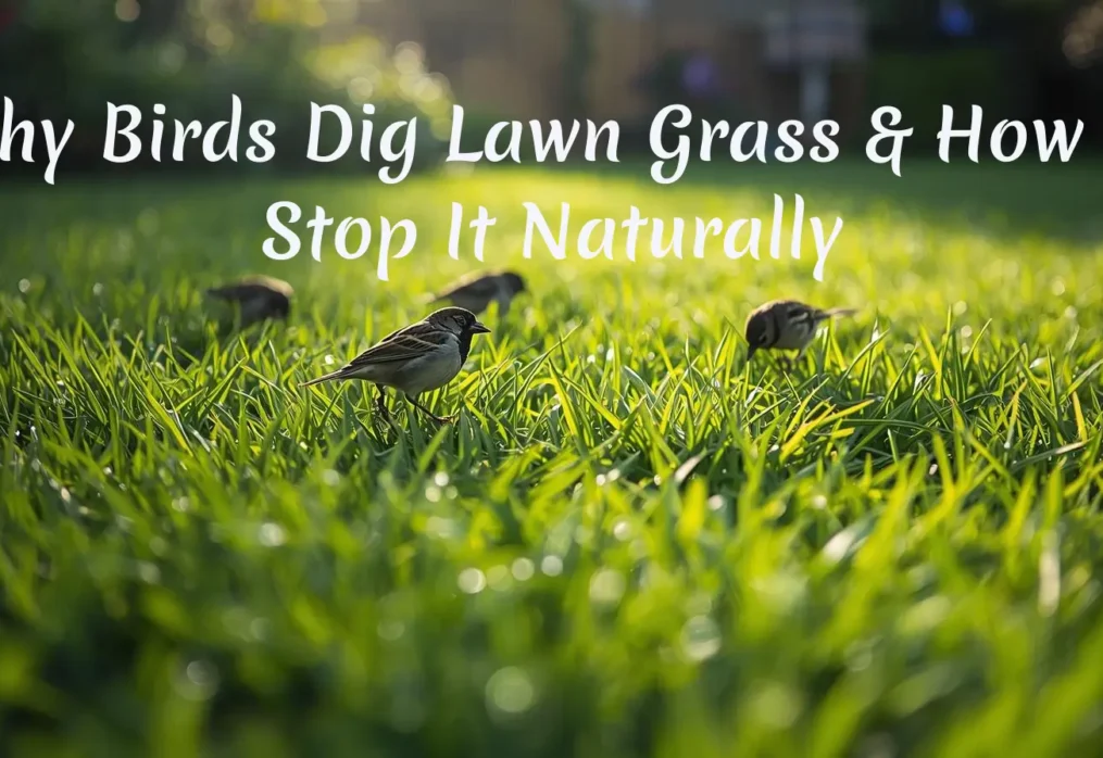 Why Birds Dig Lawn Grass & How to Stop It Naturally